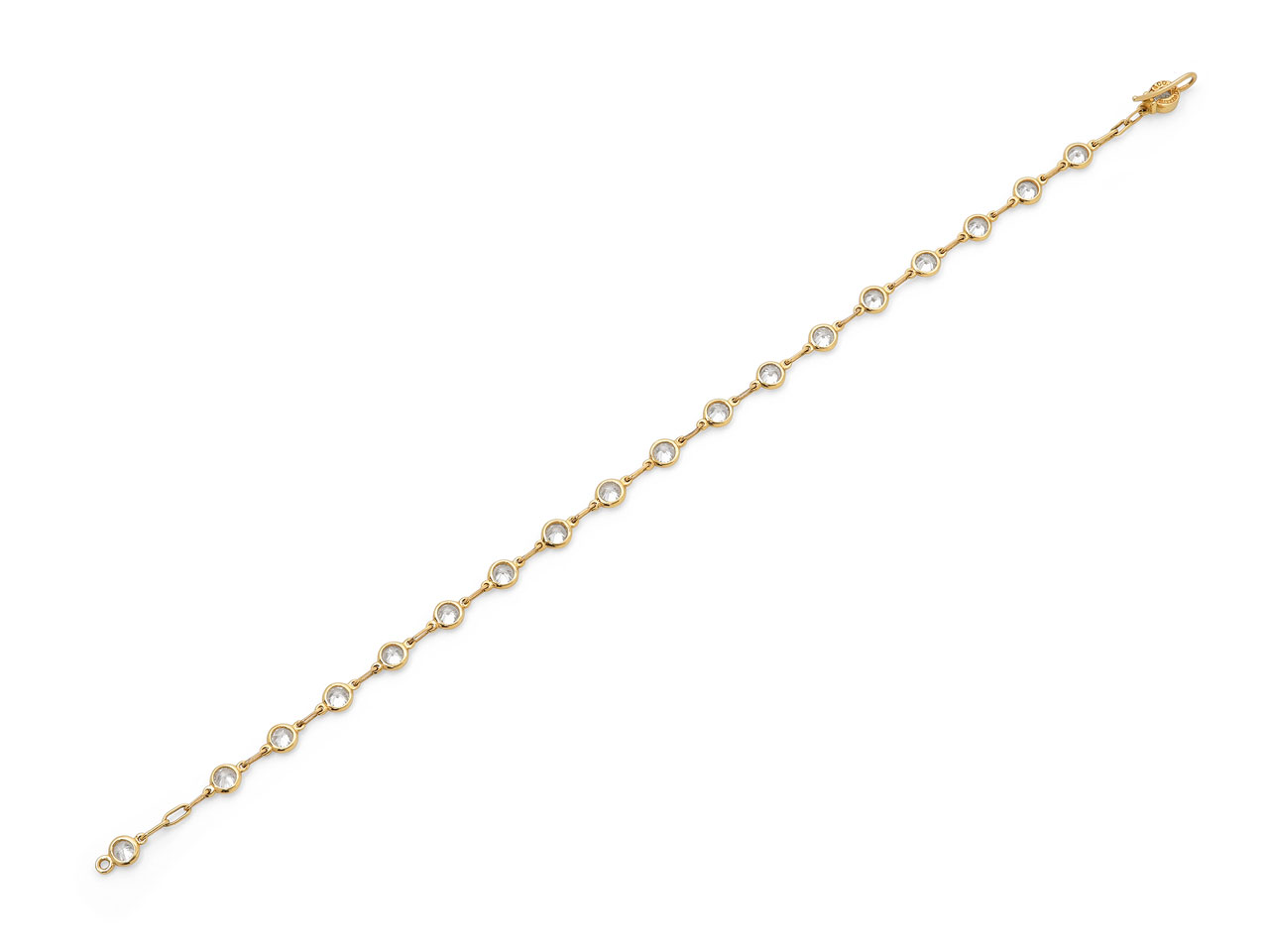 Tiffany and Co. Elsa Peretti 'Diamonds by the Yard' Bracelet in 18K Gold