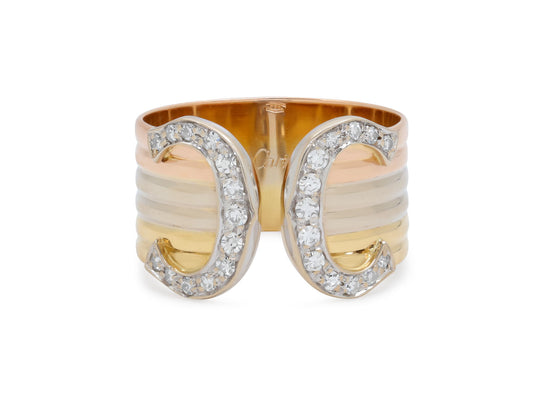 Cartier 'C De Cartier' Diamond Ring in 18K Gold