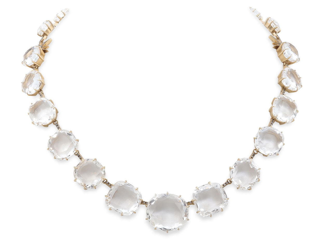 H.Stern 'Moonlight' Rock Crystal and Diamond Necklace in 18K Gold