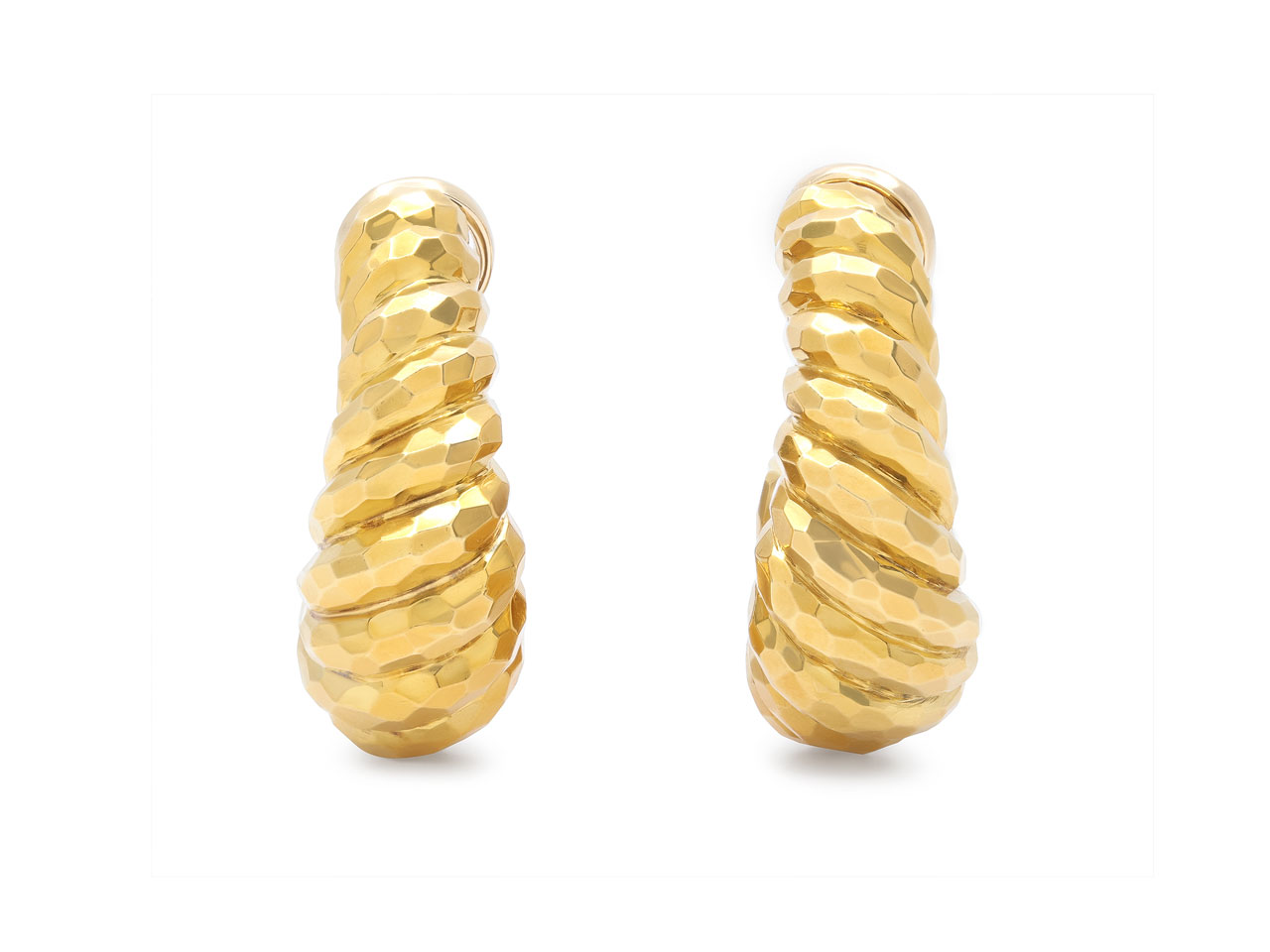 Henry Dunay Hoop Earrings in 18K Gold