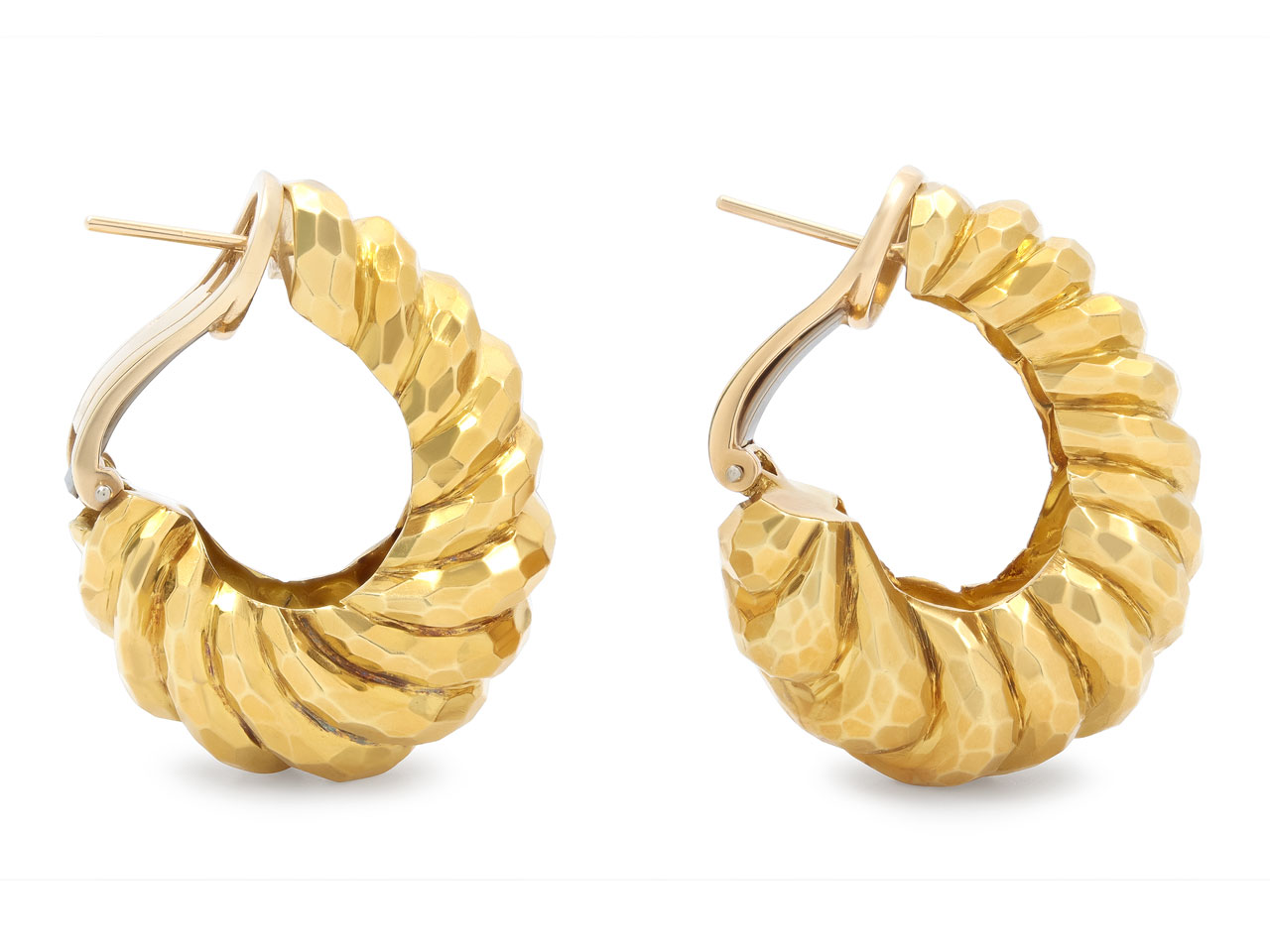 Henry Dunay Hoop Earrings in 18K Gold