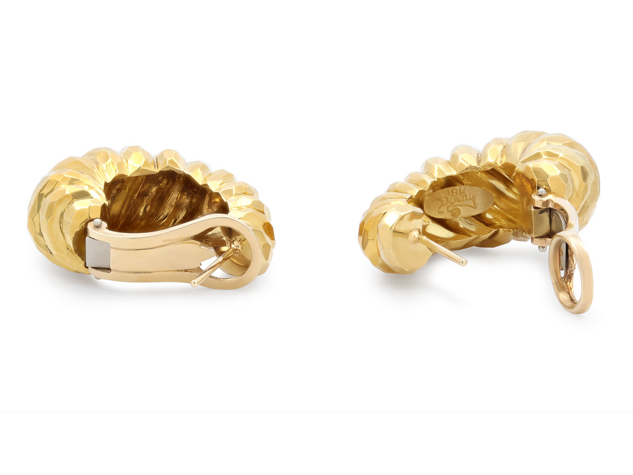 Henry Dunay Hoop Earrings in 18K Gold