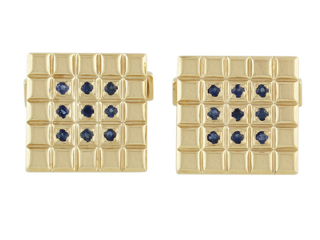 Charles Gold and Co. Sapphire Cufflinks in 14K