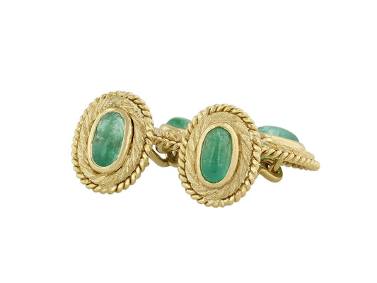 Emerald Cufflinks in 18K