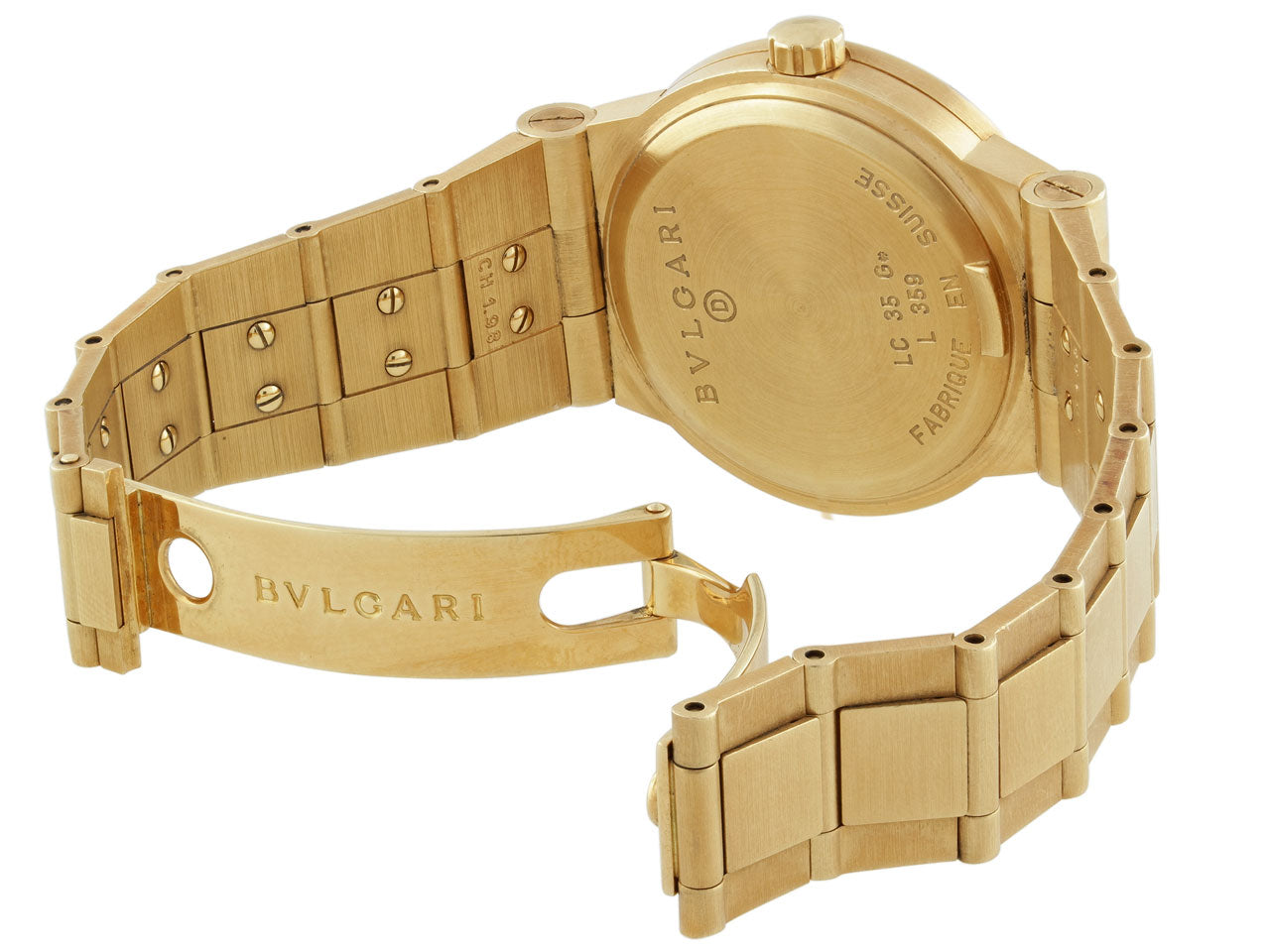 Bulgari hot sale gold watch