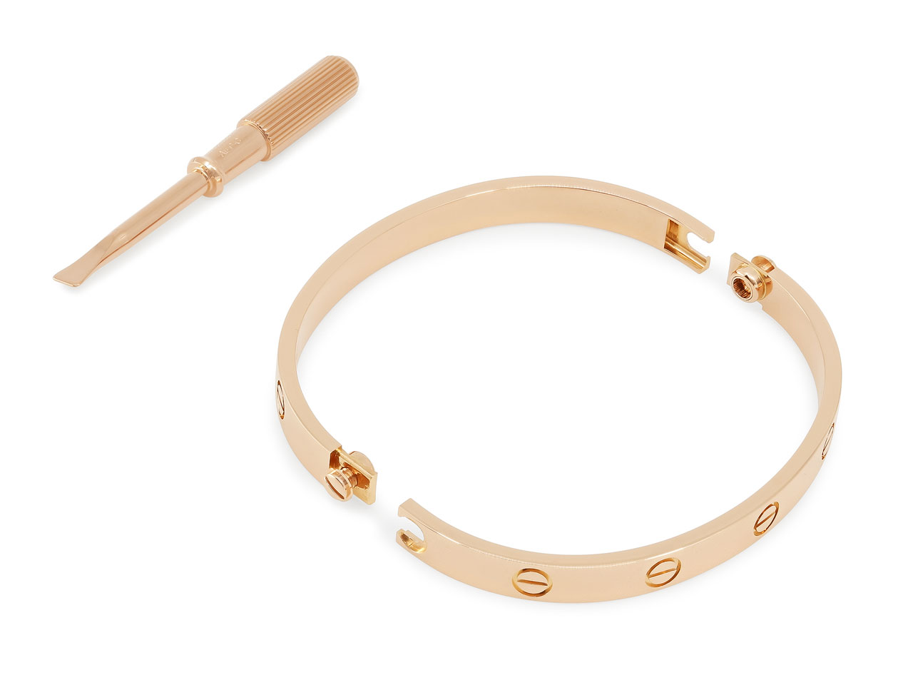 Cartier Love Bracelet 18K Rose Gold Size 17