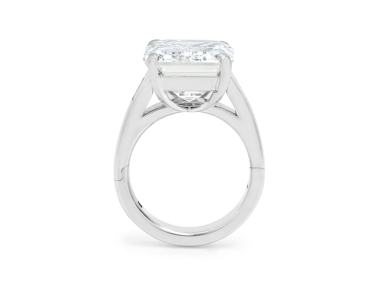 PT850 K18 INDAI Diamond Ring emerald cut 卸値 - clinicaviterbo.com.br