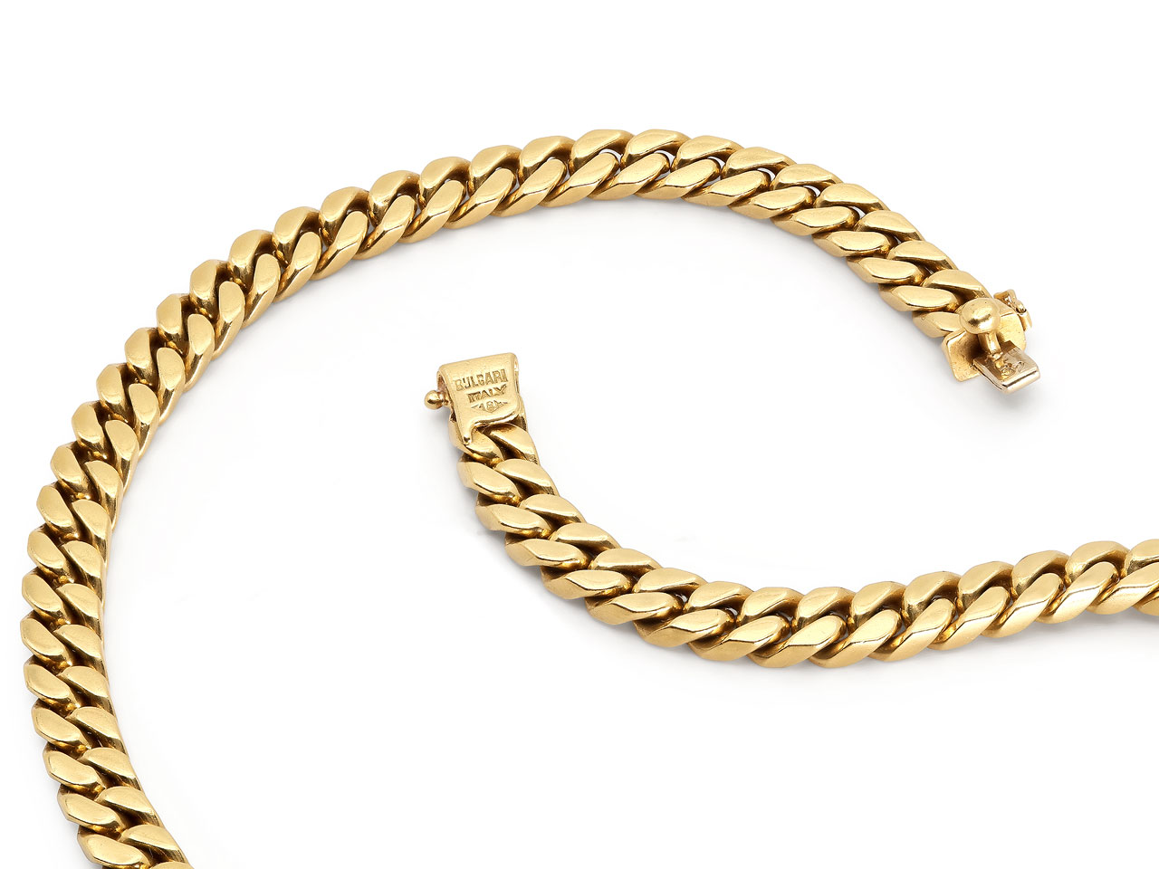 Bulgari Curb Link Chain in 18K Gold #517572 – Beladora