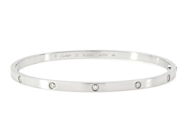 Love platinum bracelet Cartier White in Platinum - 40121341