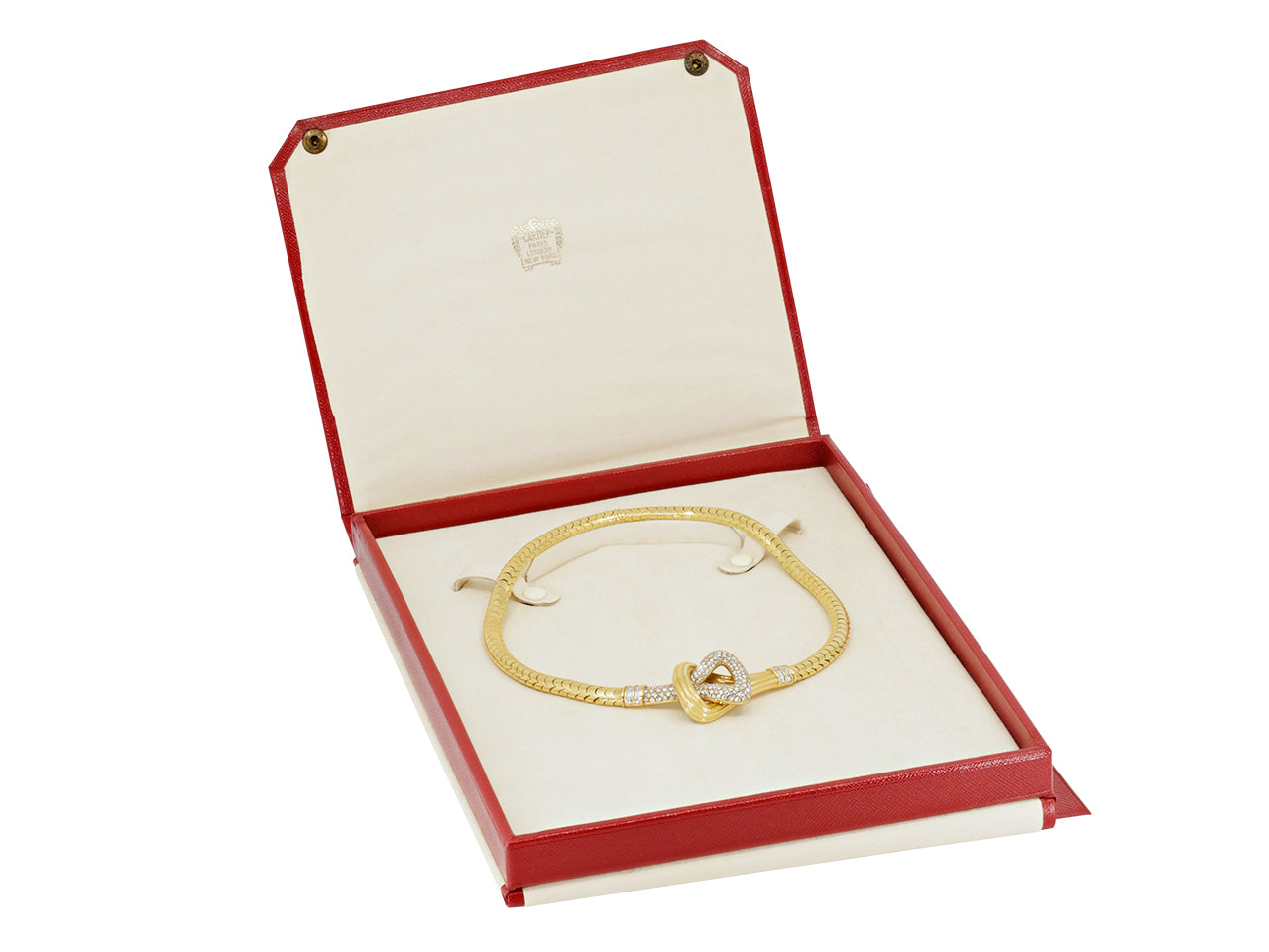 Cartier Diamond Knot Necklace in 18K Gold 511630 Beladora