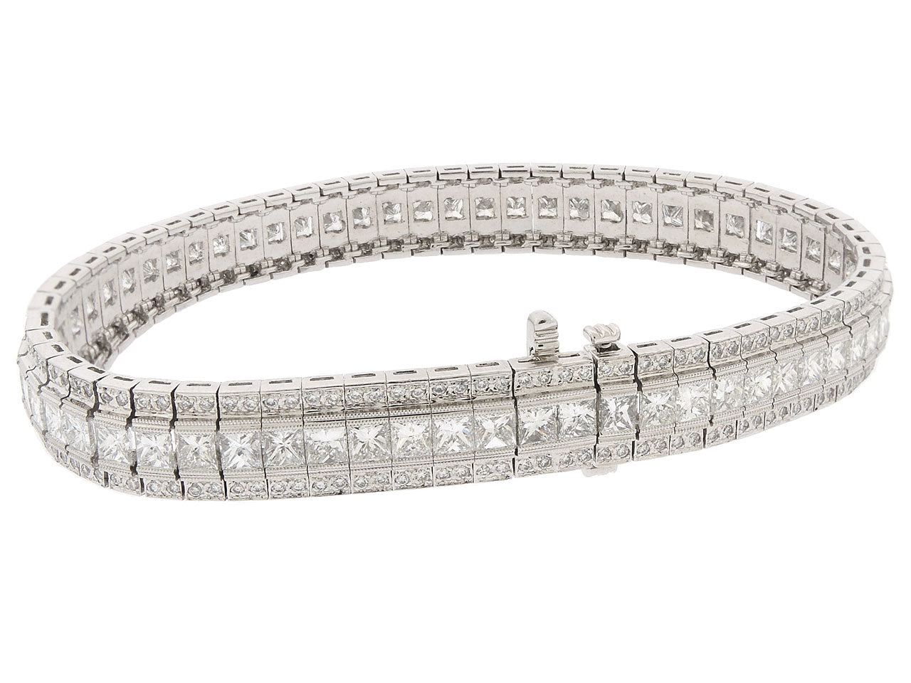 Bezel Set Princess Diamond Bracelet – Crown Jewelers