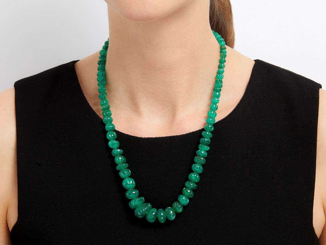 White Gold, Lavender Jadeite, Green Jadeite And Diamond Bead Necklace  Available For Immediate Sale At Sotheby's